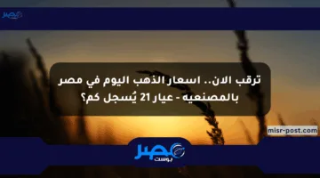 ترقب الآن.. أسعار الذهب اليوم في مصر بالمصنعية – عيار 21 يُسجل كم؟